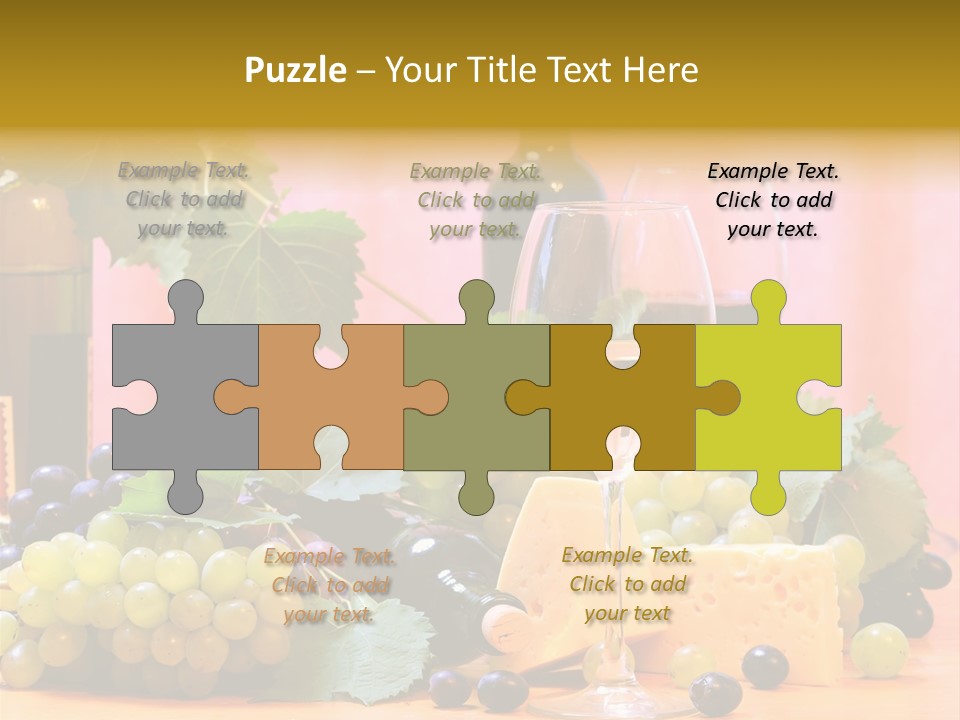 Food Still Life Wine PowerPoint Template