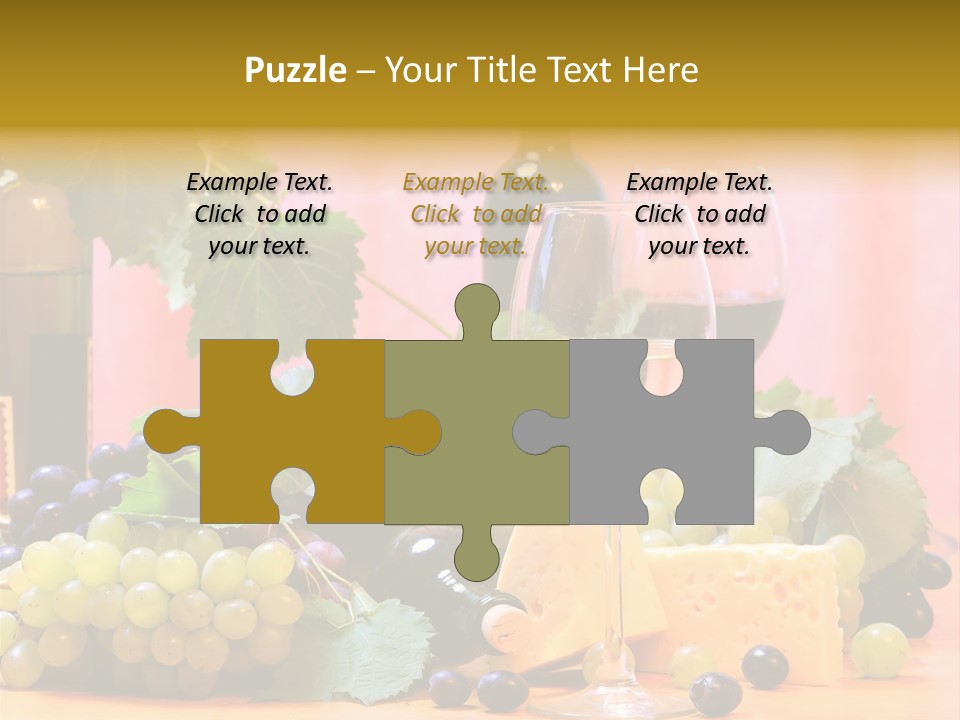 Food Still Life Wine PowerPoint Template