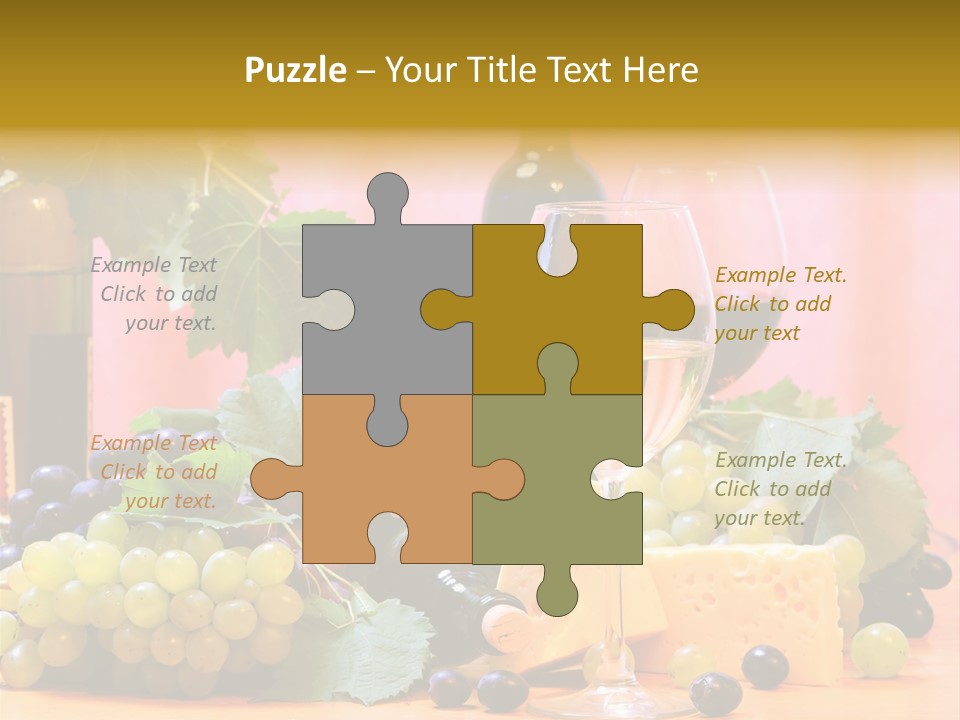 Food Still Life Wine PowerPoint Template