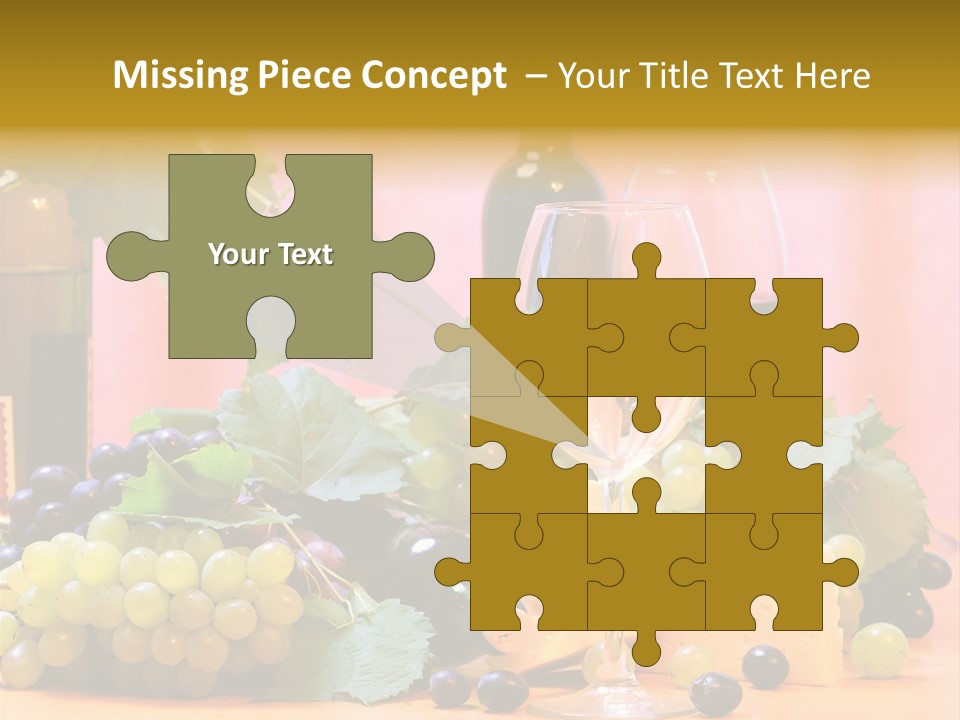 Food Still Life Wine PowerPoint Template