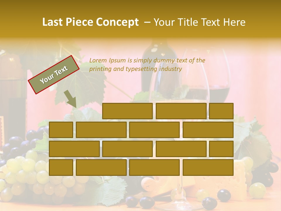 Food Still Life Wine PowerPoint Template