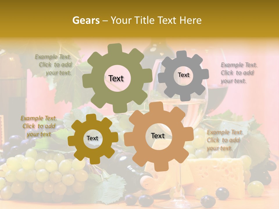 Food Still Life Wine PowerPoint Template