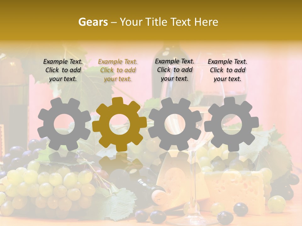 Food Still Life Wine PowerPoint Template