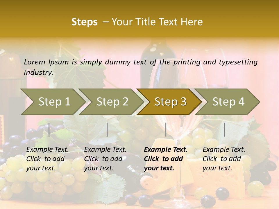 Food Still Life Wine PowerPoint Template
