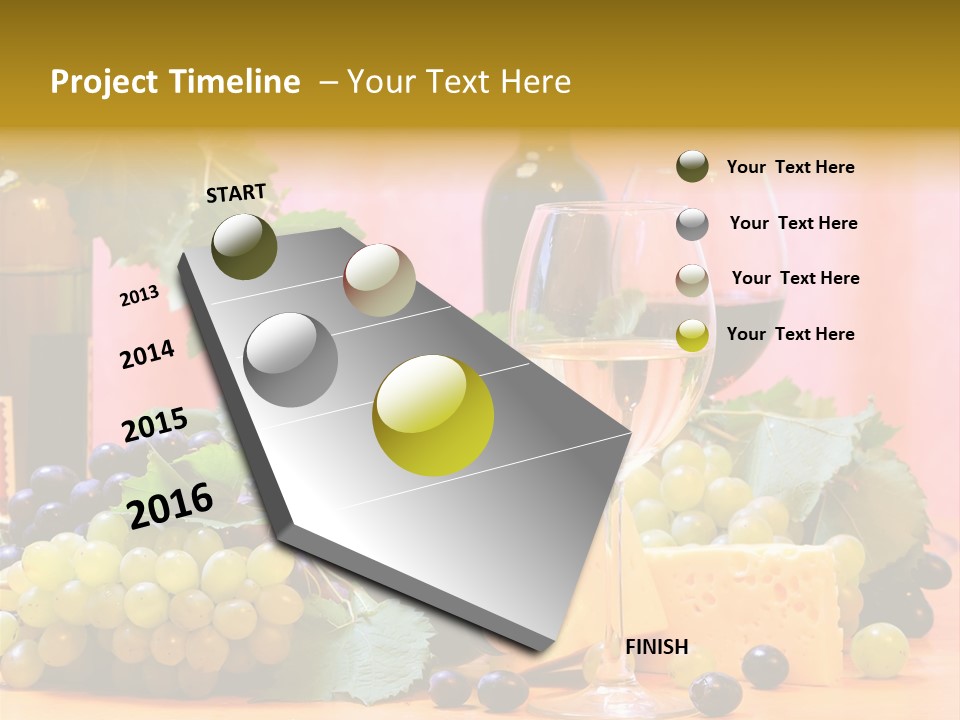 Food Still Life Wine PowerPoint Template