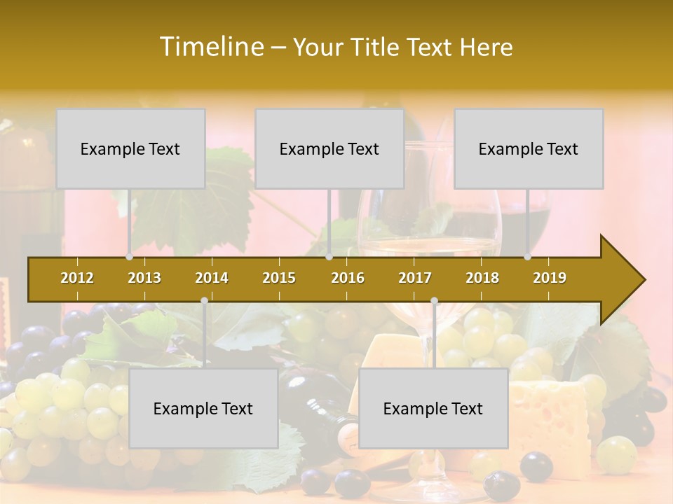 Food Still Life Wine PowerPoint Template