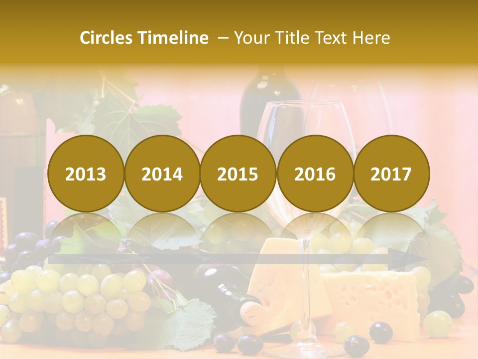 Food Still Life Wine PowerPoint Template