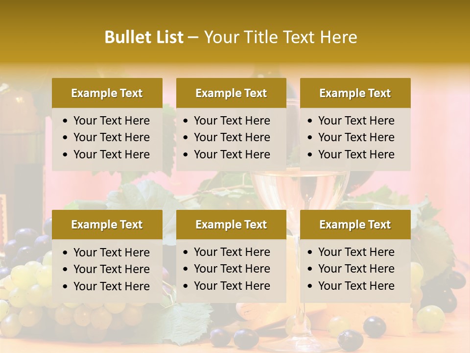 Food Still Life Wine PowerPoint Template