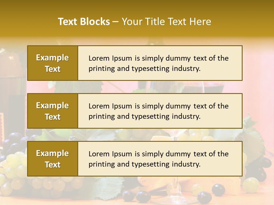Food Still Life Wine PowerPoint Template
