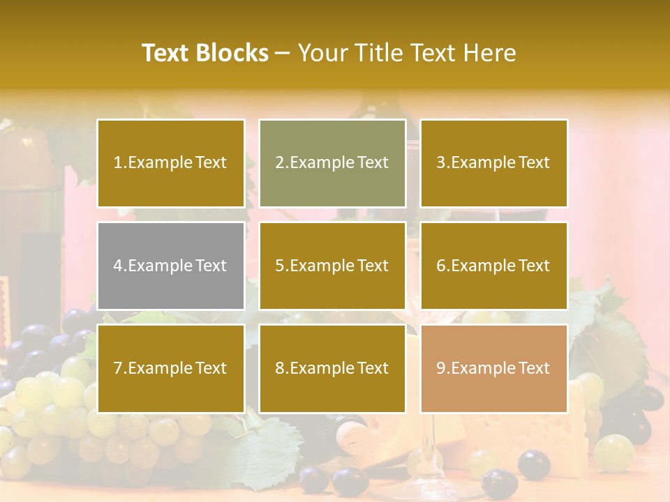 Food Still Life Wine PowerPoint Template