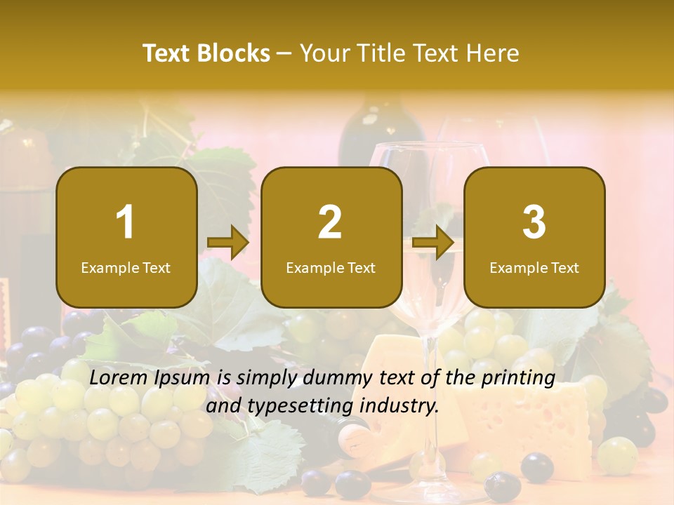 Food Still Life Wine PowerPoint Template