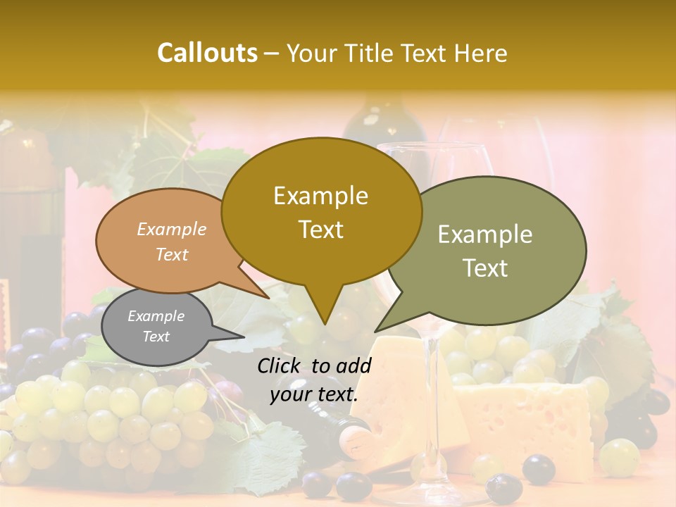 Food Still Life Wine PowerPoint Template