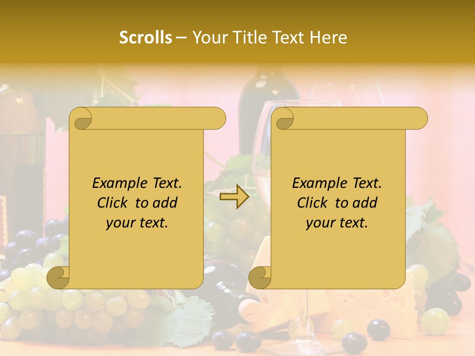 Food Still Life Wine PowerPoint Template