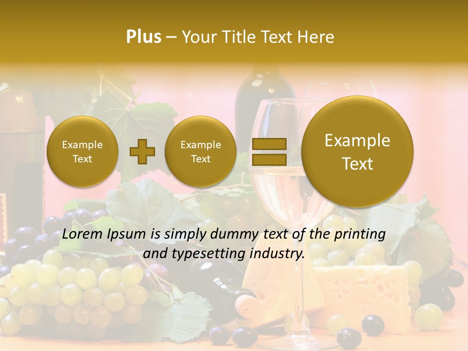 Food Still Life Wine PowerPoint Template