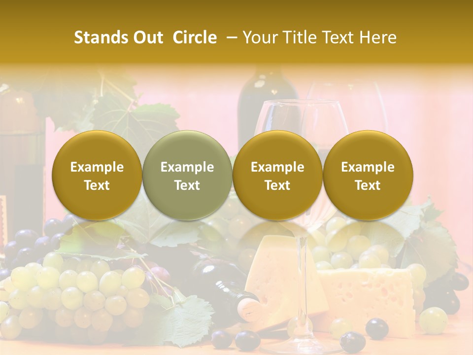 Food Still Life Wine PowerPoint Template