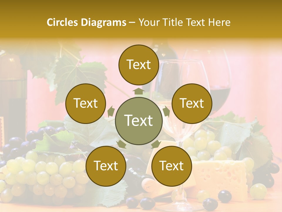 Food Still Life Wine PowerPoint Template