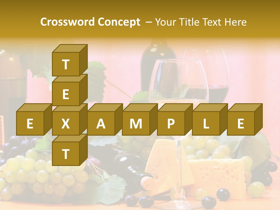 Food Still Life Wine PowerPoint Template