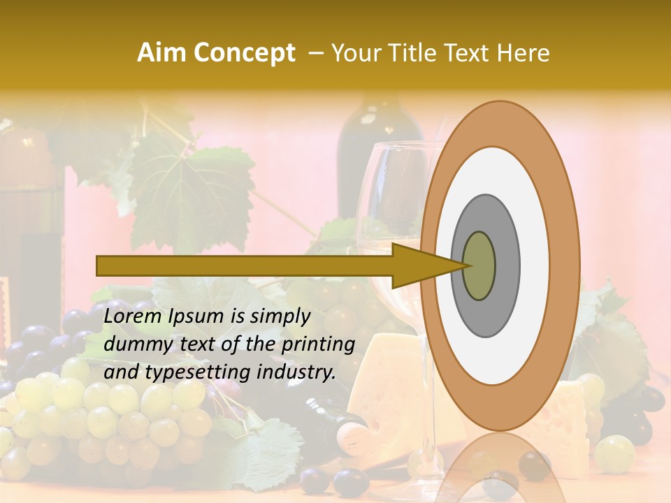 Food Still Life Wine PowerPoint Template