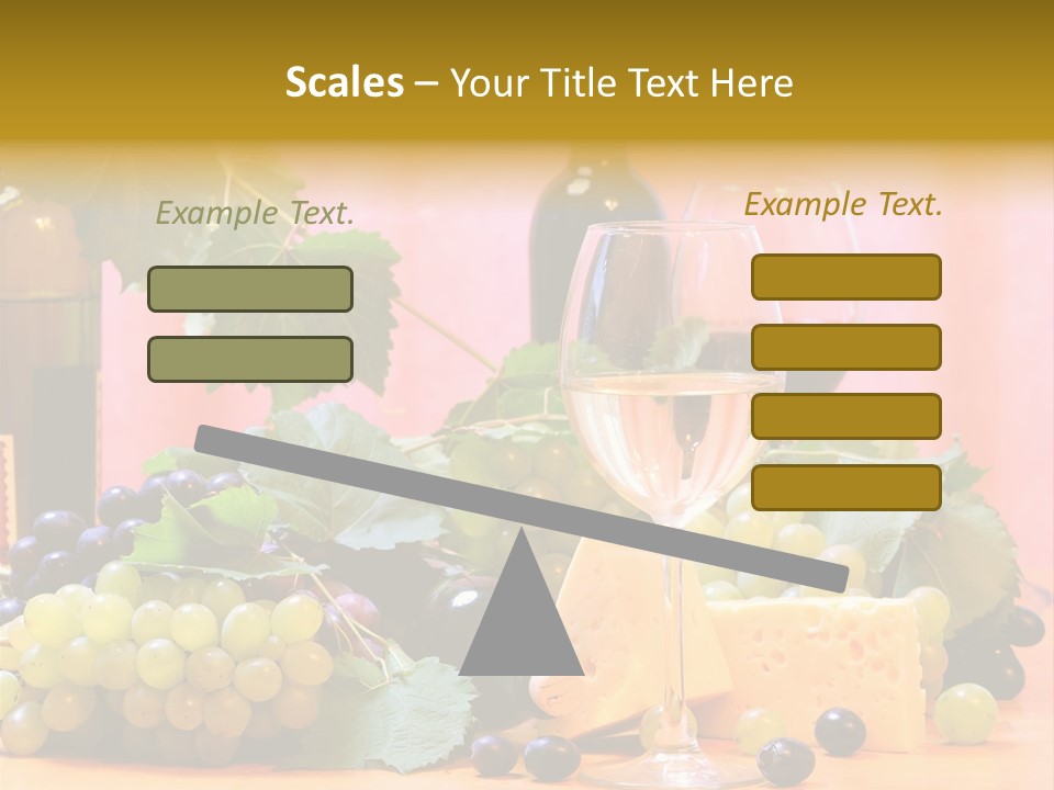 Food Still Life Wine PowerPoint Template