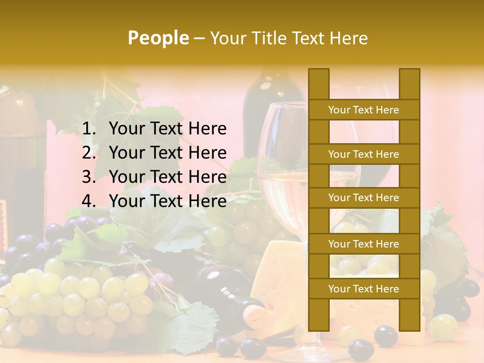 Food Still Life Wine PowerPoint Template