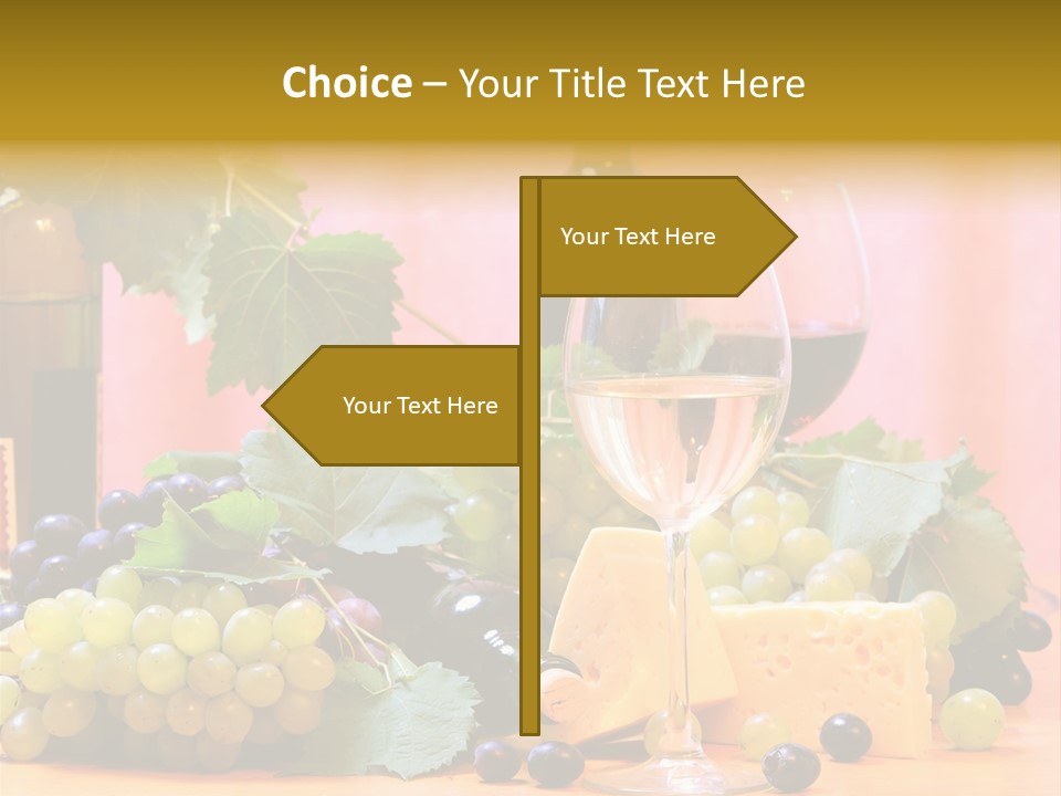 Food Still Life Wine PowerPoint Template