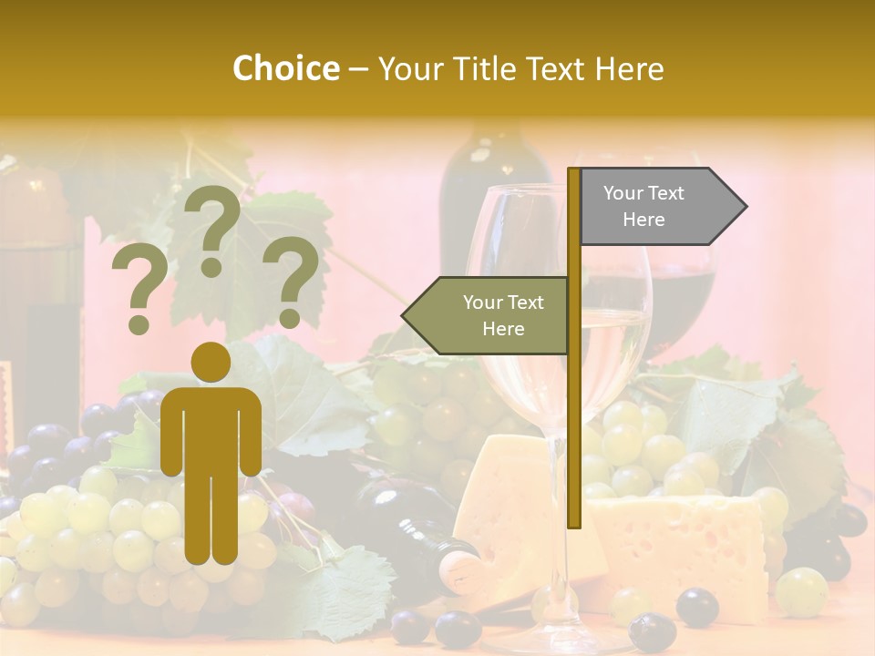 Food Still Life Wine PowerPoint Template