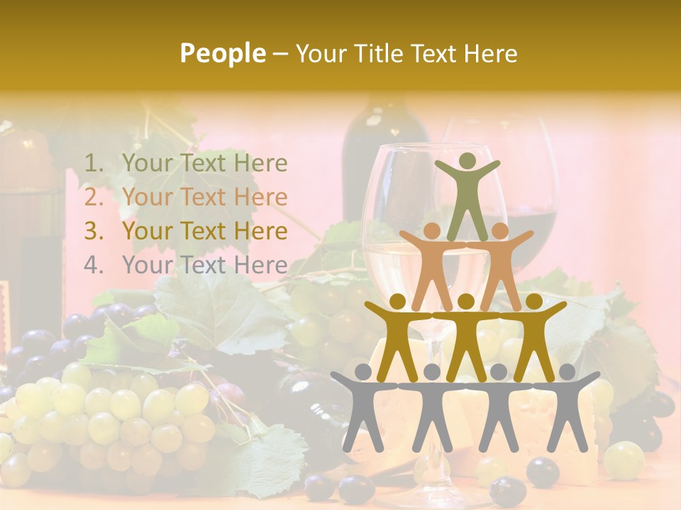 Food Still Life Wine PowerPoint Template