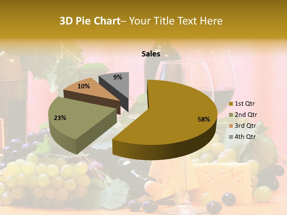 Food Still Life Wine PowerPoint Template