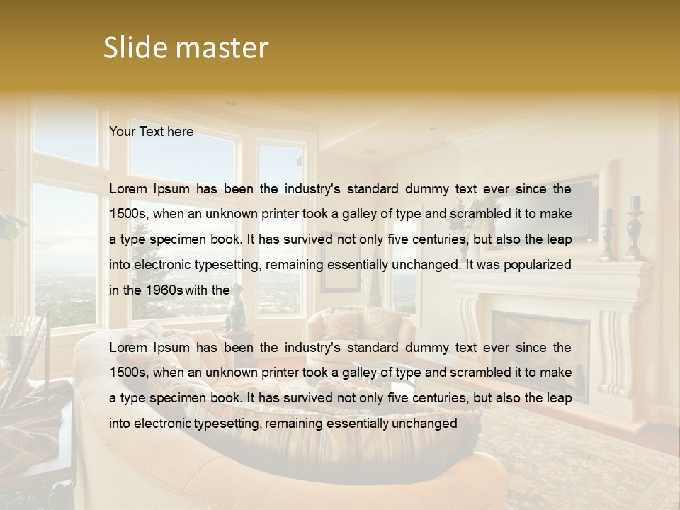 Lifestyle House Elegant PowerPoint Template