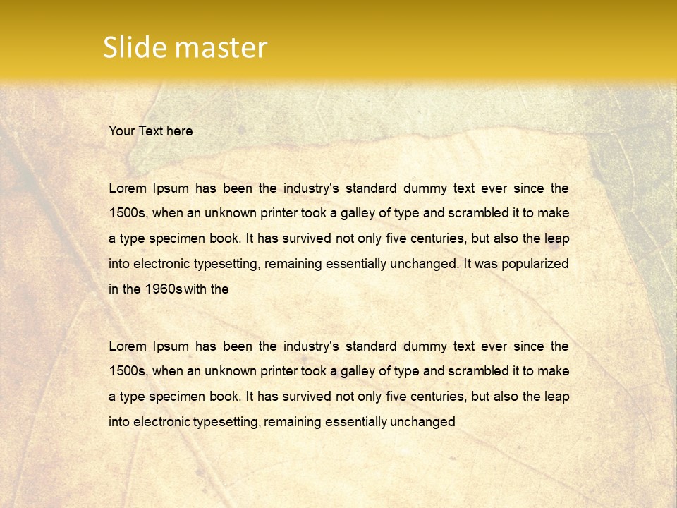 Age Nature Grunge PowerPoint Template