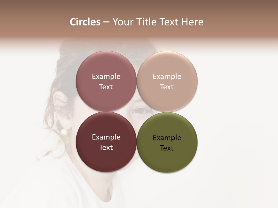 Girl White PowerPoint Template