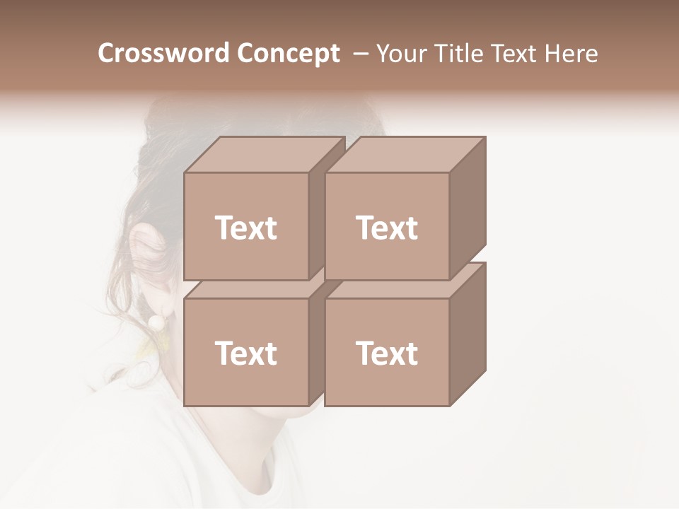 Girl White PowerPoint Template