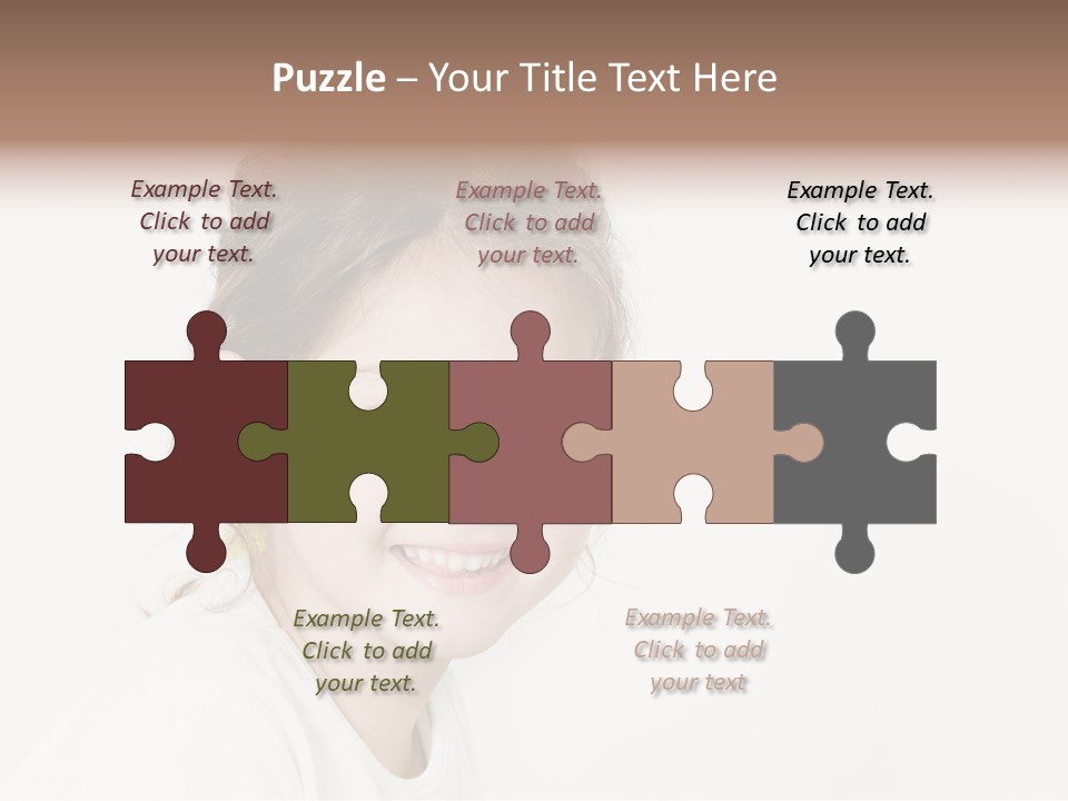 Girl White PowerPoint Template