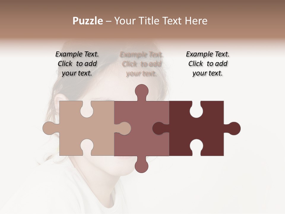 Girl White PowerPoint Template