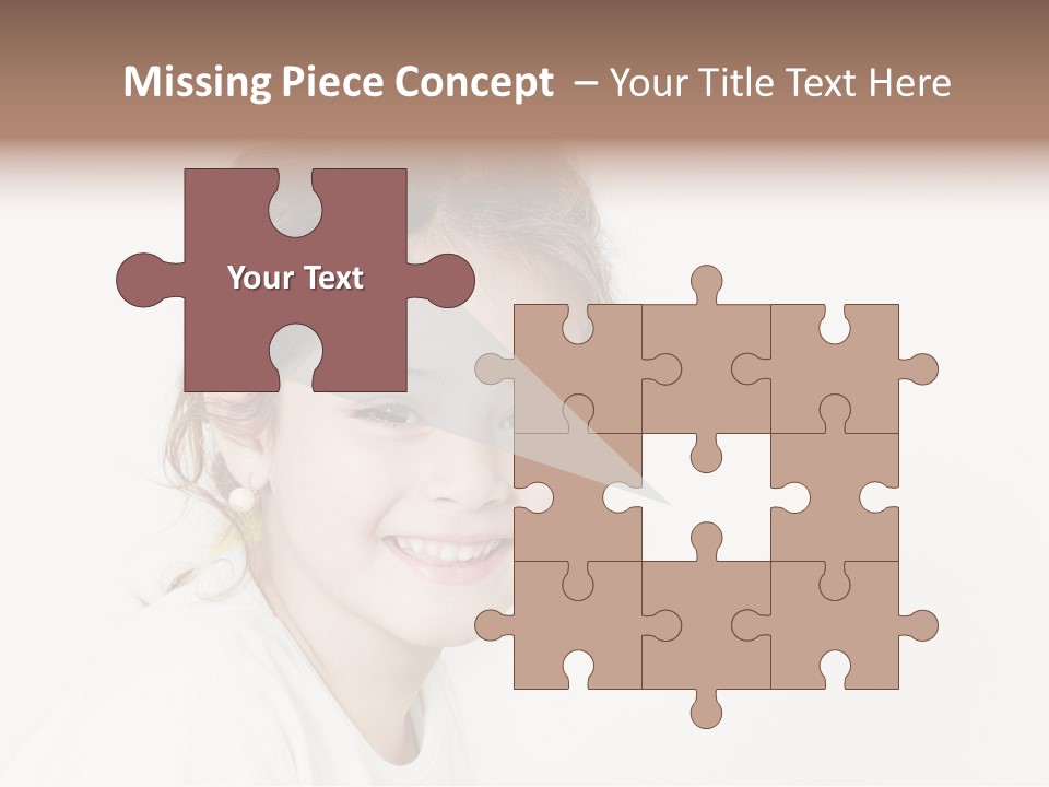 Girl White PowerPoint Template