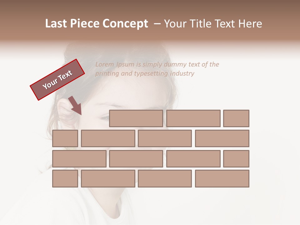 Girl White PowerPoint Template