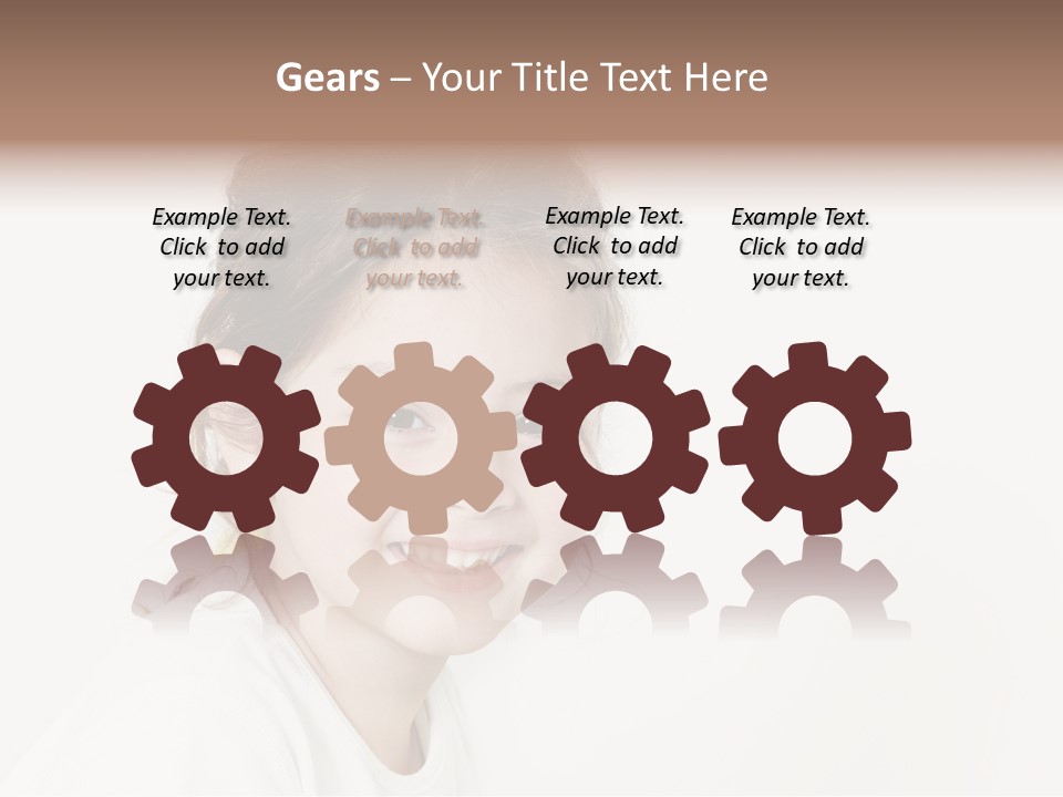 Girl White PowerPoint Template