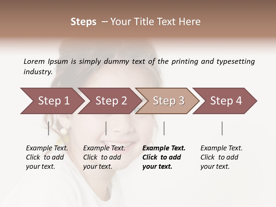 Girl White PowerPoint Template