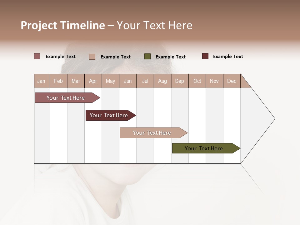 Girl White PowerPoint Template