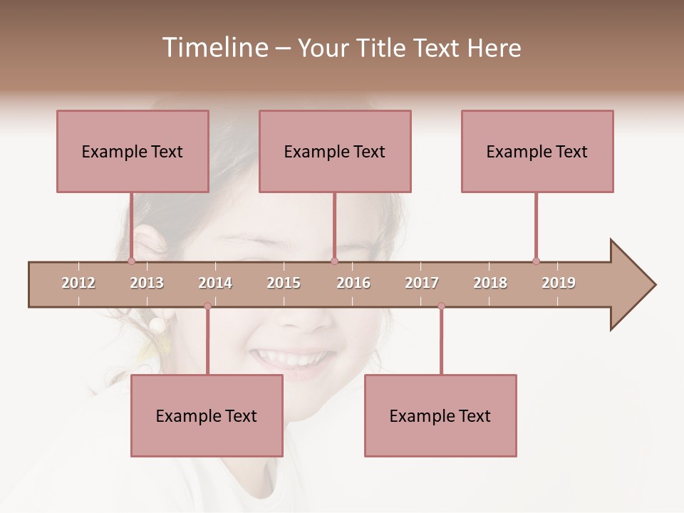 Girl White PowerPoint Template