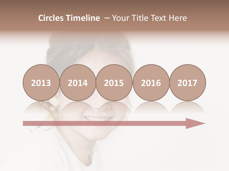 Girl White PowerPoint Template