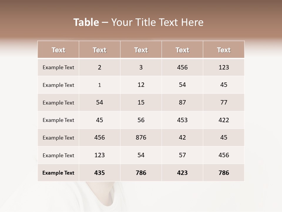 Girl White PowerPoint Template