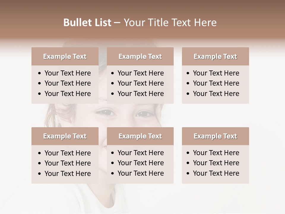 Girl White PowerPoint Template