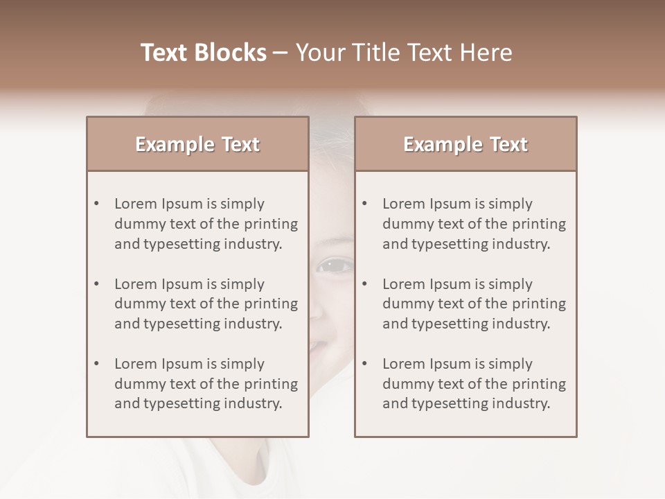 Girl White PowerPoint Template