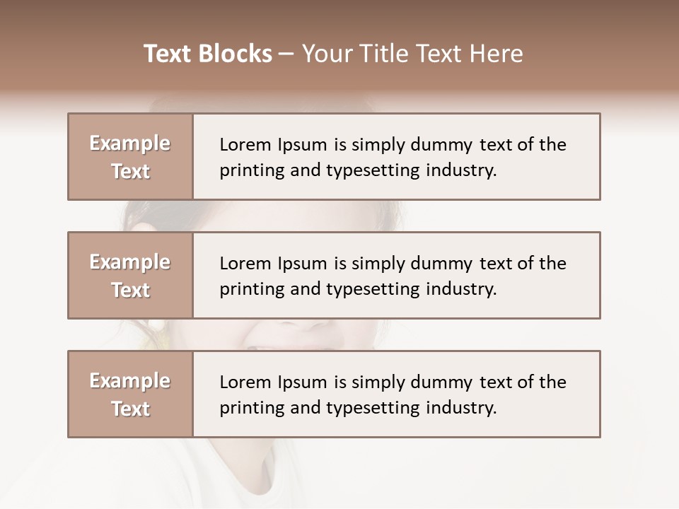 Girl White PowerPoint Template