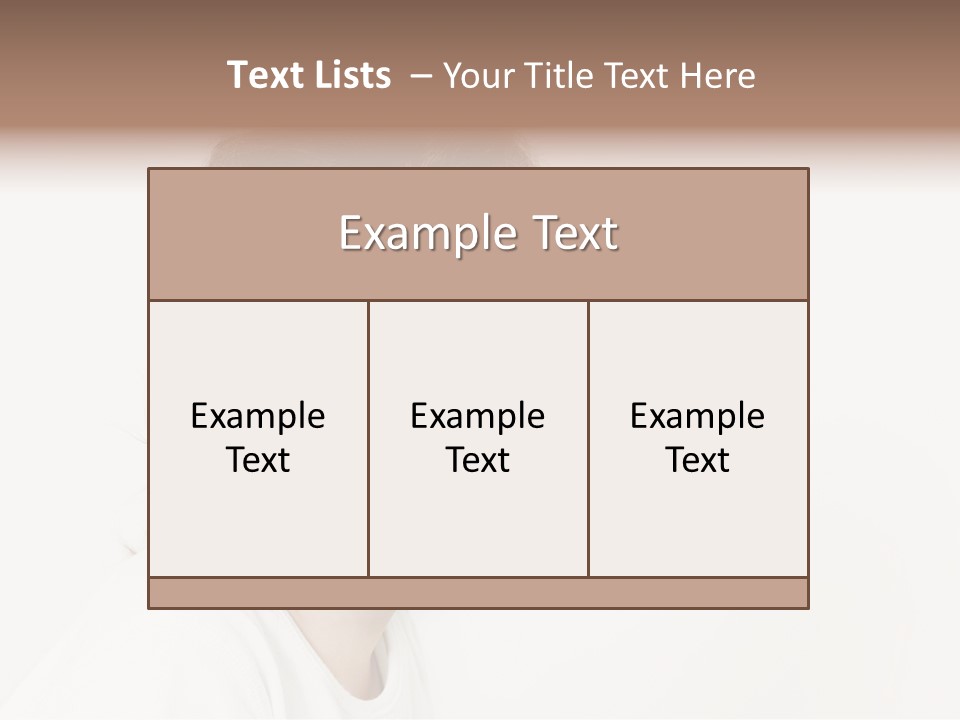 Girl White PowerPoint Template