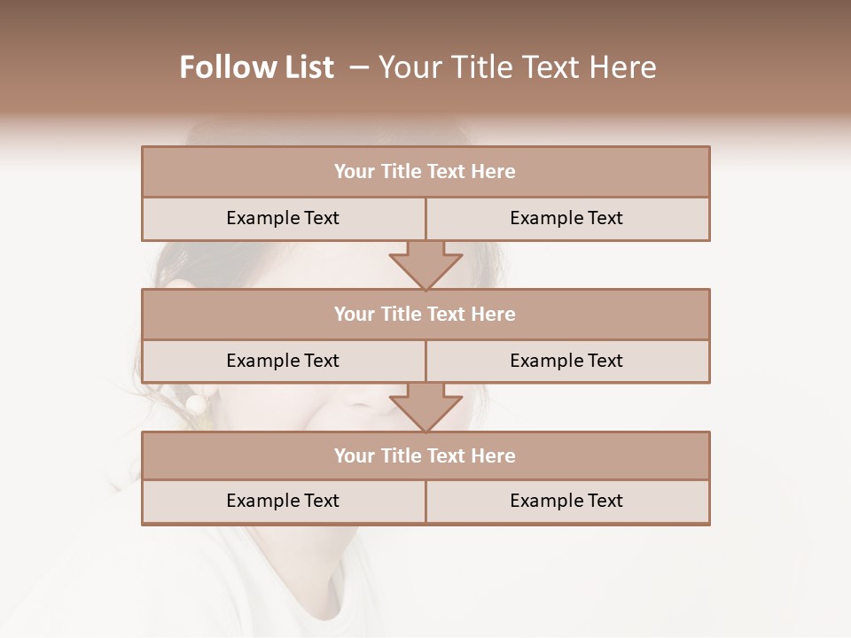 Girl White PowerPoint Template