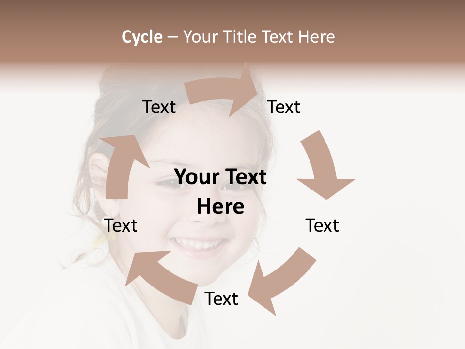 Girl White PowerPoint Template