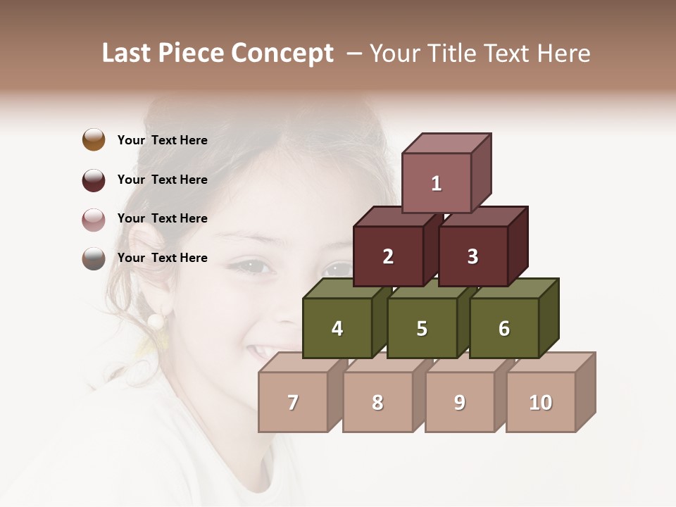 Girl White PowerPoint Template