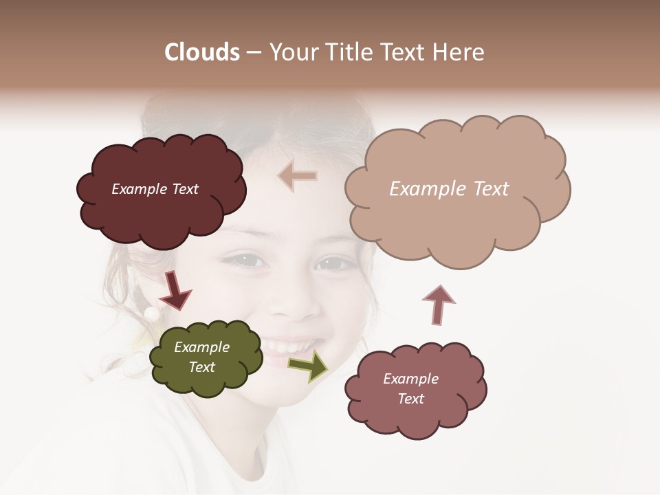 Girl White PowerPoint Template